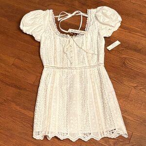 For Love And Lemons Ivory Lace Dress